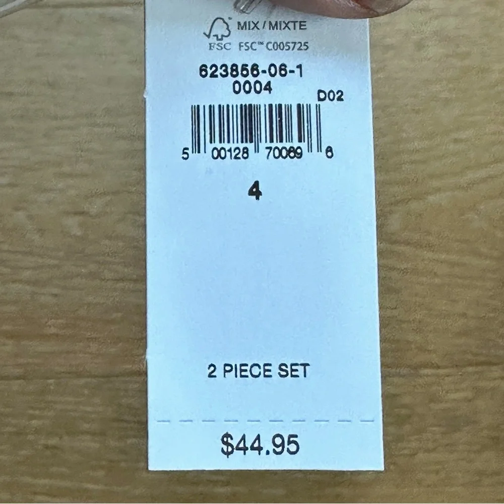 NWT GAP Kids Size 4 Pajama Set - Cream and Pink Floral - Picture 4 of 4